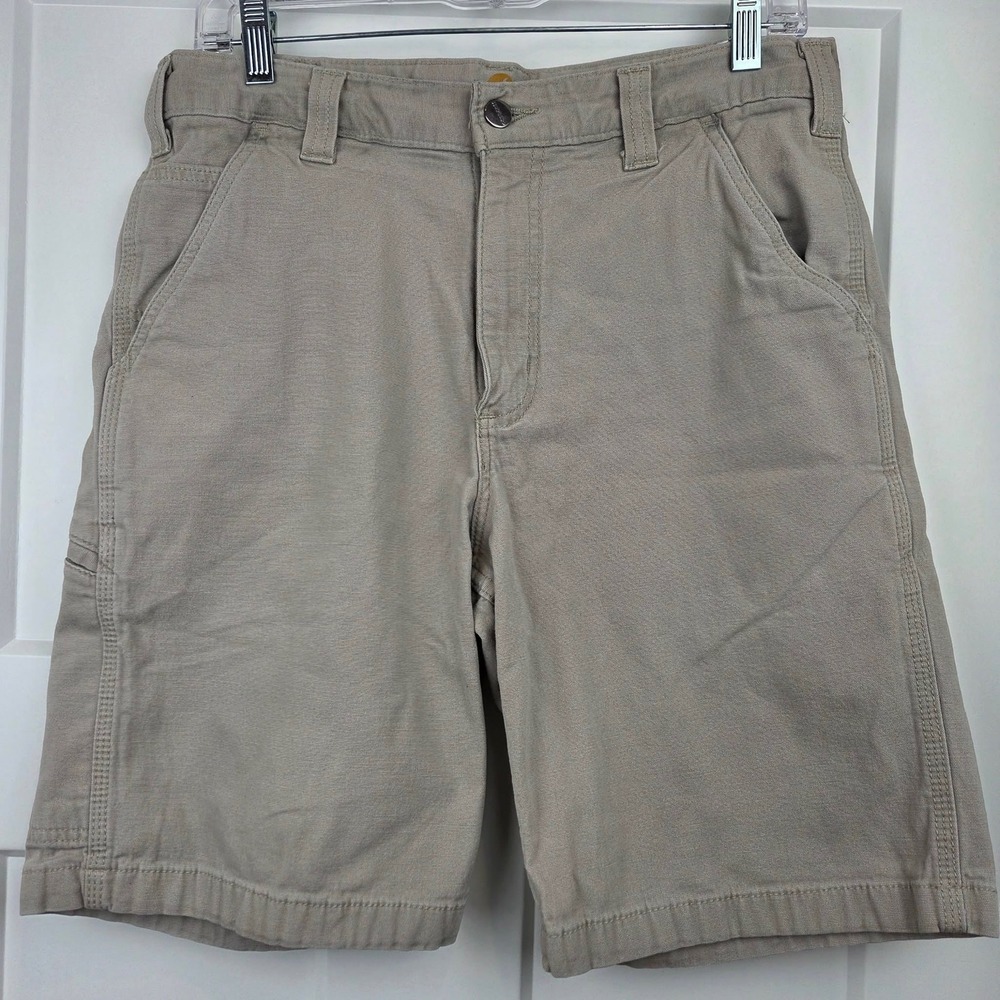Carhartt Mens‎ Relaxed Fit Work Shorts Tan Size 32